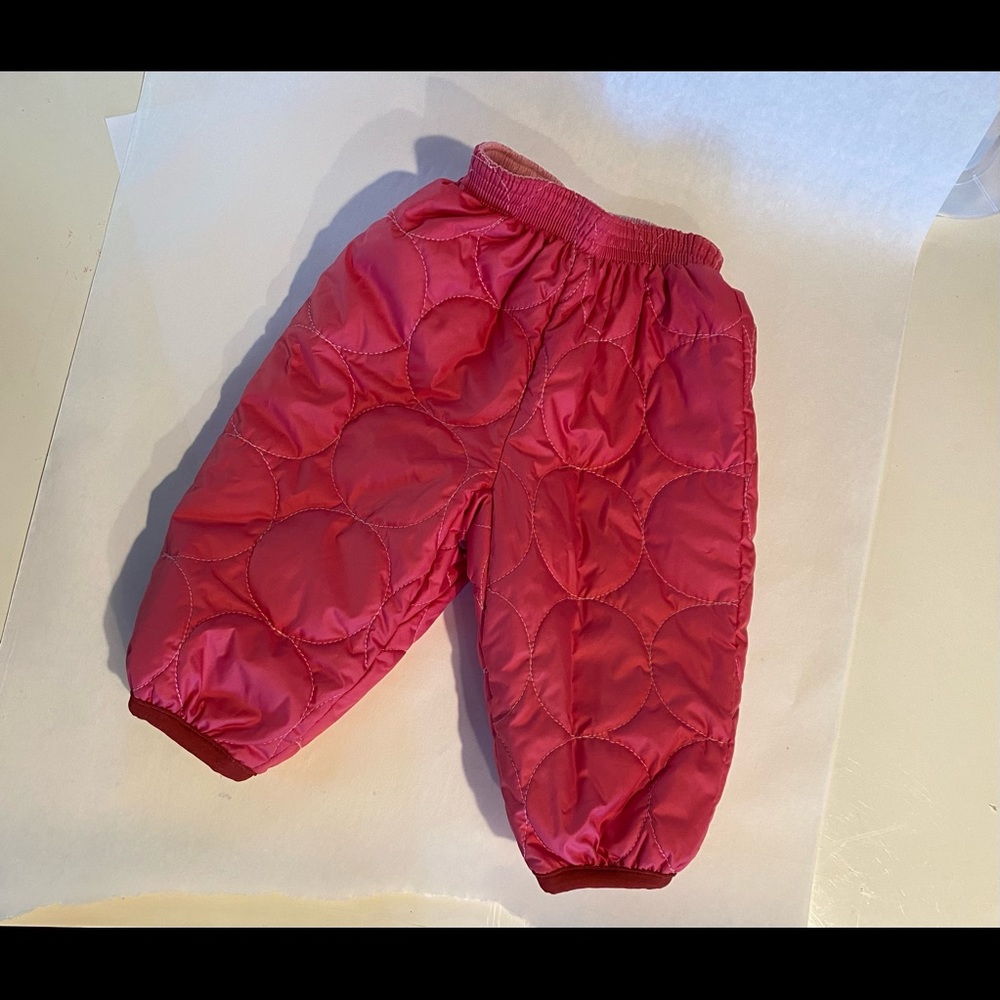 NWT Patagonia Puff ball pants Fuschia / Light Pink 3mo